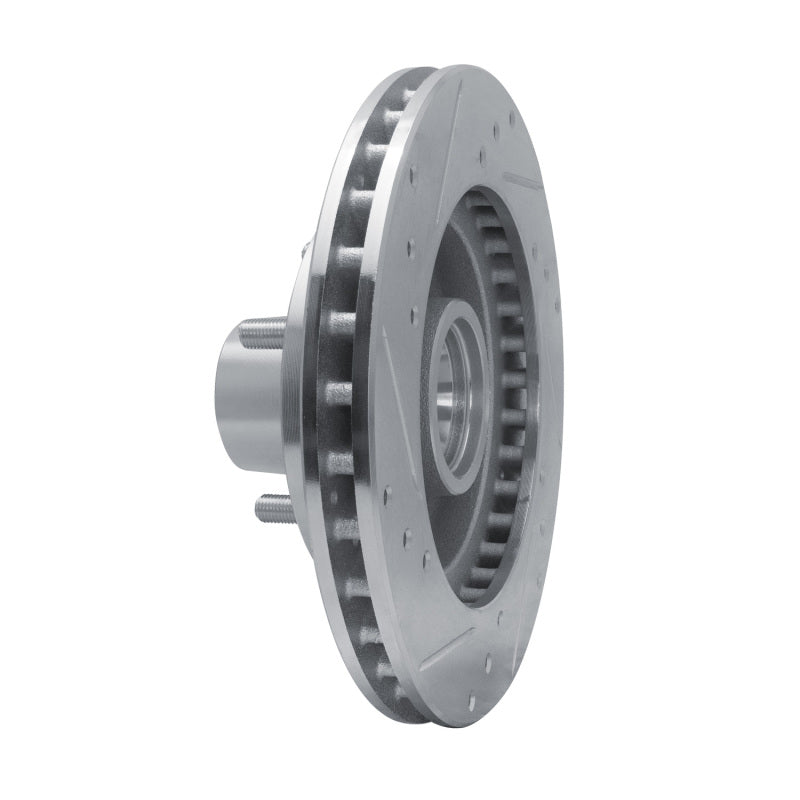 R1 82-95 Buick Regal Front Left Drilled & Slotted Silver Brake Rotor