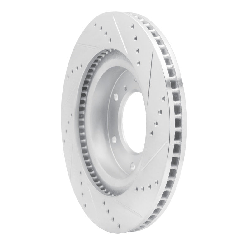 DFC 08-17 Mitsubishi Montero Limited (Mexico) Front Left Drilled & Slotted Silver Brake Rotor