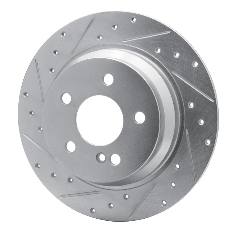 R1 03-16 Mercedes-Benz E200 (Latin America) Rear Left Drilled & Slotted Silver Brake Rotor