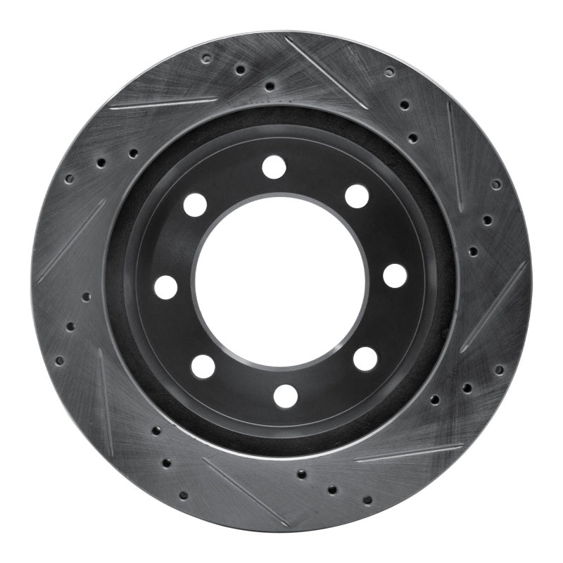 DFC 00-02 Dodge Ram 2500 Front Left Drilled & Slotted Silver Brake Rotor