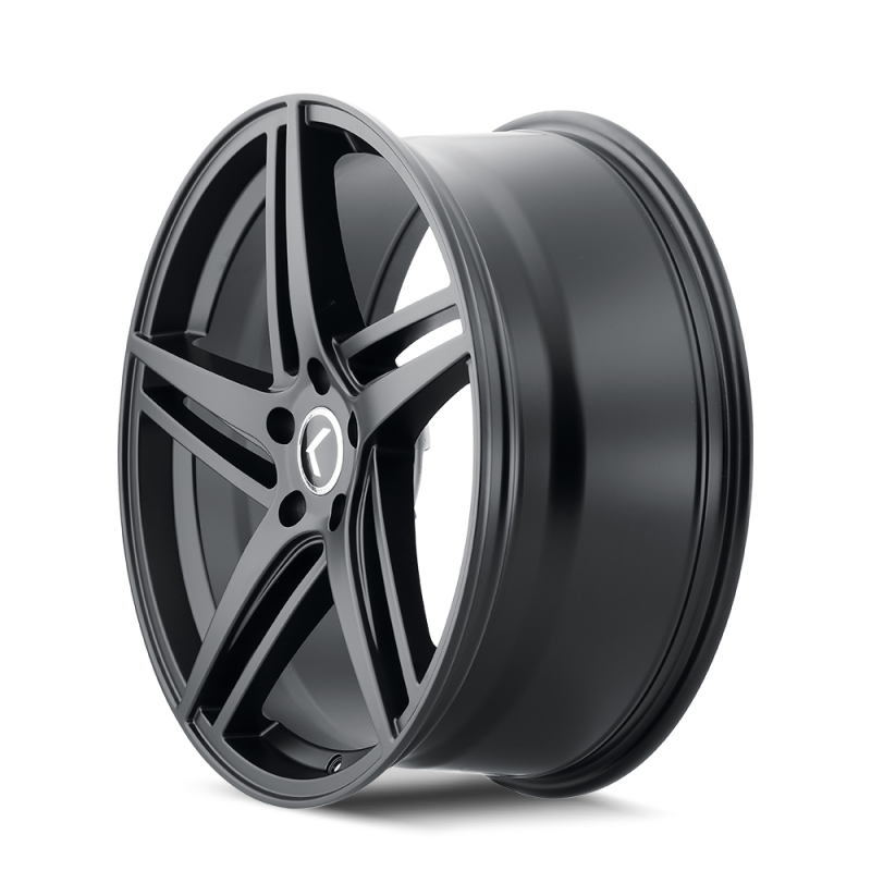 Kraze KR195 Milano 20x8.5 / 5x120 BP / 38mm Offset / 74.1mm Hub Satin Black Wheel