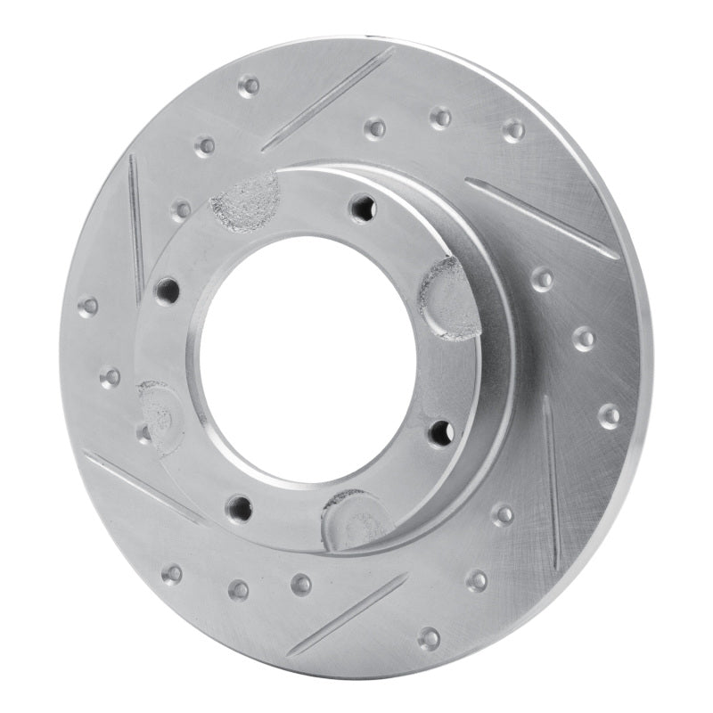 DFC 76-81 Honda Accord Hatchback Front Left Drilled & Slotted Silver Brake Rotor