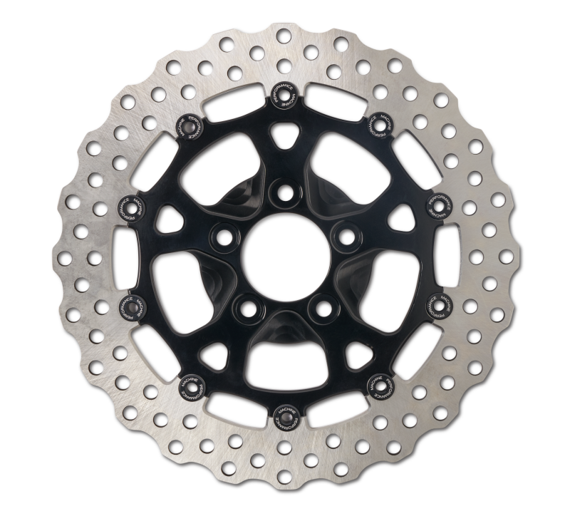 Performance Machine Disc Carr Dominator 320Mm X .20 Ff No O/S Front Black Ano