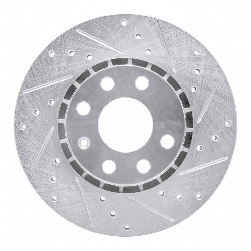 DFC 06-10 Fiat Punto (Mexico) Front Right Drilled & Slotted Silver Brake Rotor