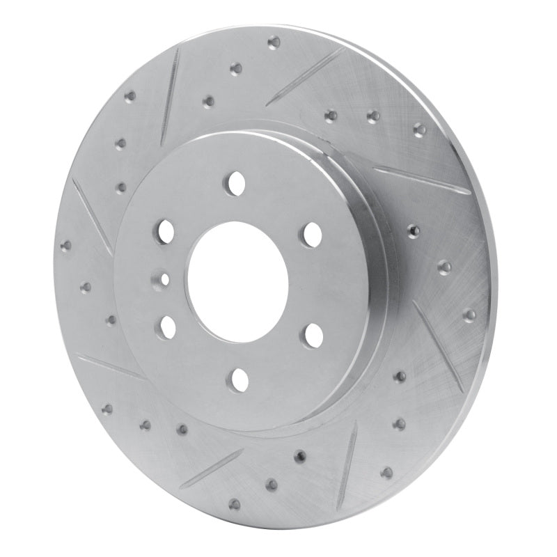 R1 06-09 Buick TERRAZA Rear Left Drilled & Slotted Silver Brake Rotor