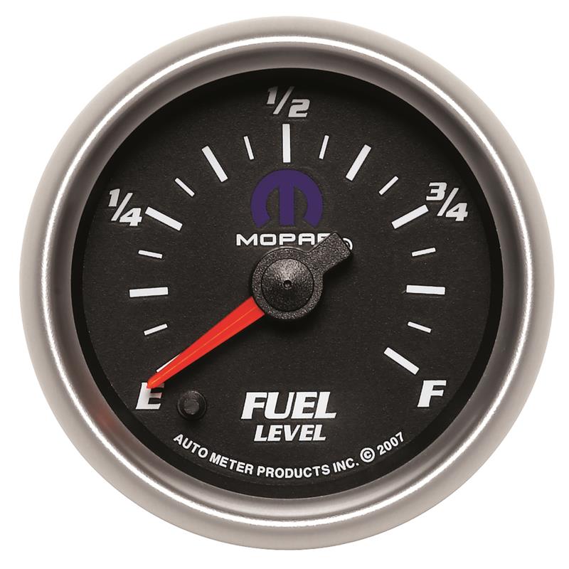 Autometer Mopar 2-1/16in 0-280 Ohm Programmable Fuel Level Gauge - Black