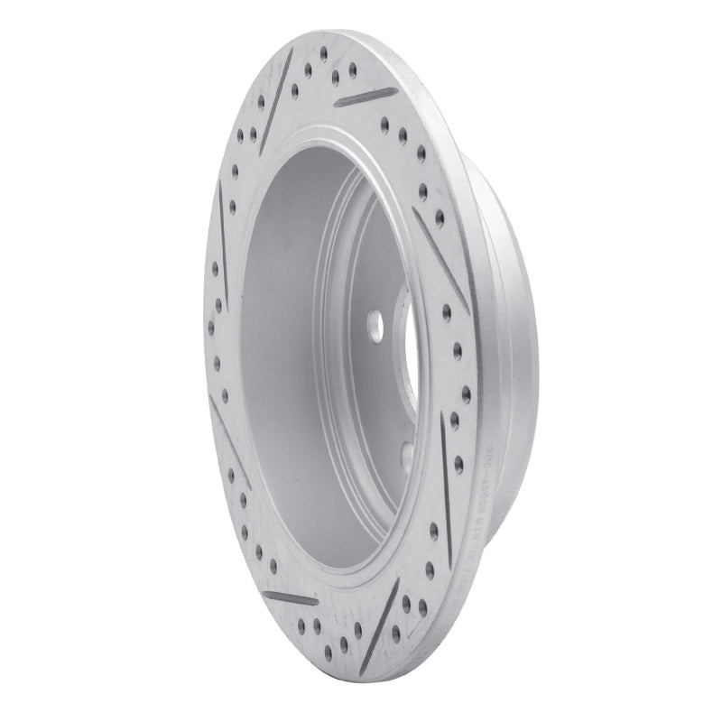 R1 93-98 Jeep Grand Cherokee Rear Right Drilled & Slotted Geo-Carbon Rotor