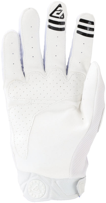 Answer 25 Peak Gloves White/Black Logo Youth - Large