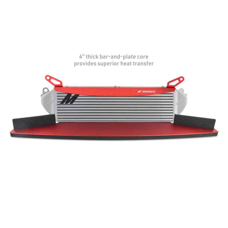 Mishimoto 2023+ Toyota GR Corolla Intercooler & Pipe Kit - Silver Cooler - Red Pipes