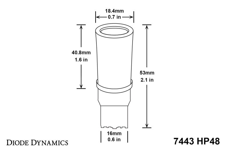 Diode Dynamics 7443 LED Bulb HP48 LED - Cool - White (Single)