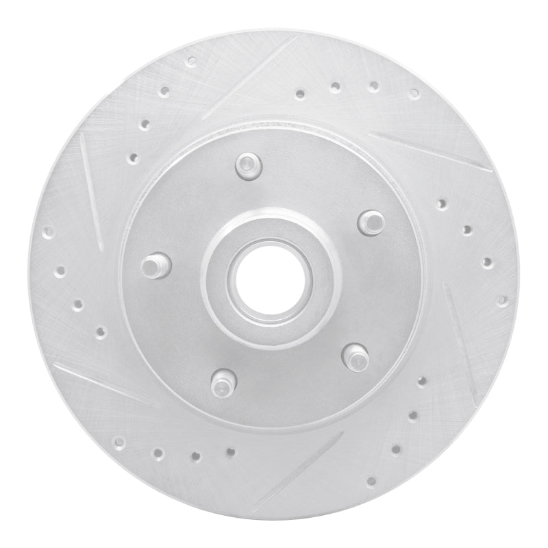 R1 73-73 Ford Country Squire Front Left Drilled & Slotted Silver Brake Rotor