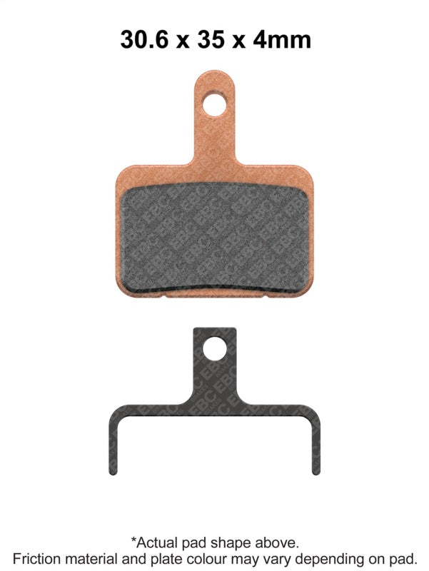EBC 19-20 Piaggio WI-Bike Active Electric Front Left Sintered HH Brake Pads