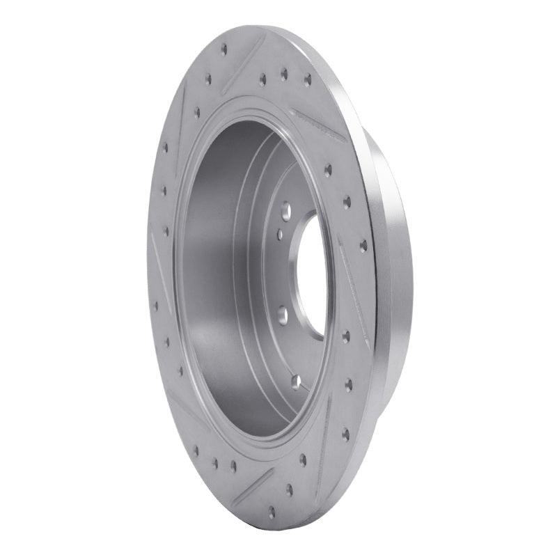 DFC 16-22 Hyundai Tucson Rear Right Drilled & Slotted Silver Brake Rotor