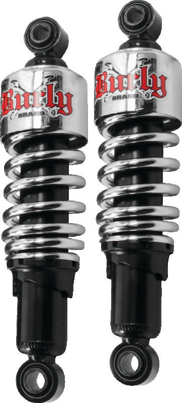 Burly Brand FLH Shocks - Chrome
