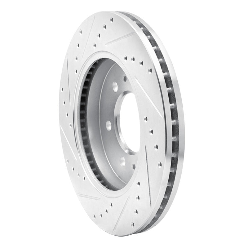 DFC 2009 Ford F-150 4WD Front Right Drilled & Slotted Silver Brake Rotor