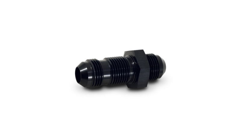 Vibrant -16AN Flare Straight Bulkhead Adapter Fitting - Aluminum