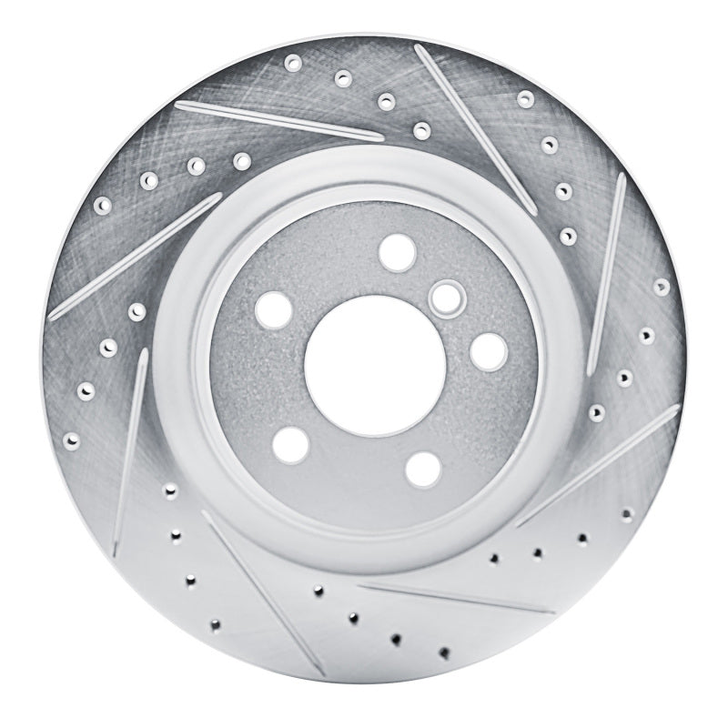 DFC 19-24 BMW M235I xDrive Gran Coupe Rear Right Drilled & Slotted Silver Brake Rotor