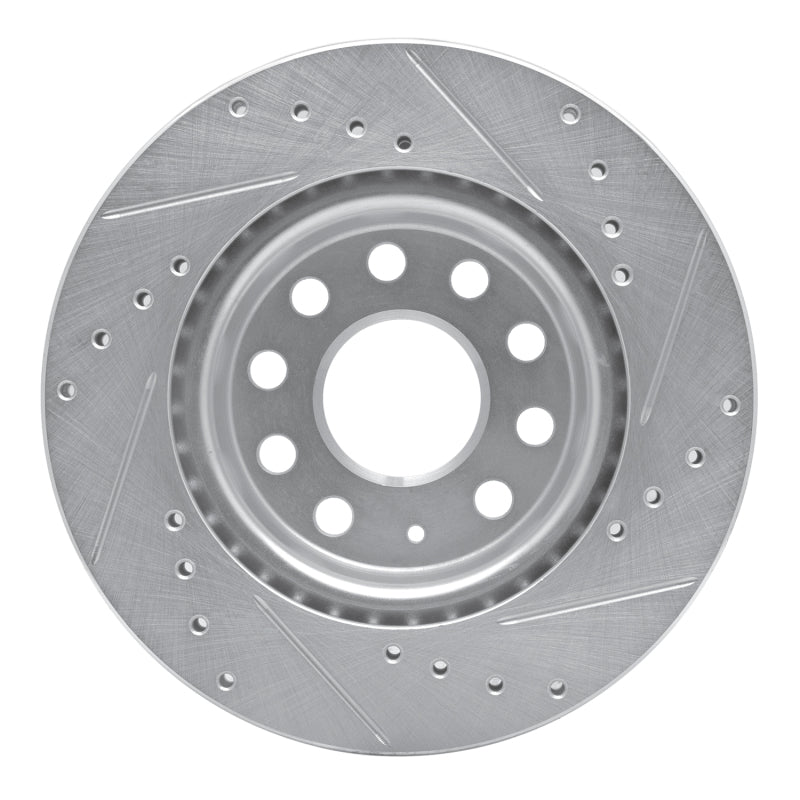DFC 05-15 Volkswagen Bora (Mexico)/Jetta Sedan Front Left Drilled & Slotted Silver Brake Rotor