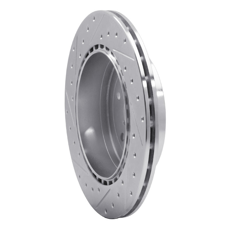 DFC 08-20 Subaru Impreza Rear Right Drilled & Slotted Silver Brake Rotor