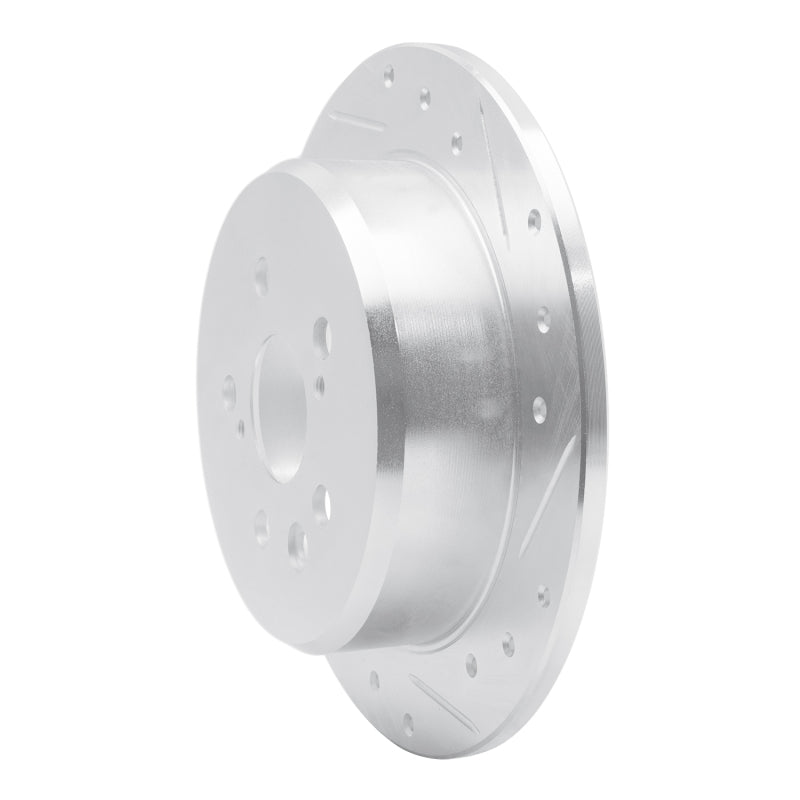 DFC 88-91 Toyota Camry Rear Right Drilled & Slotted Silver Brake Rotor