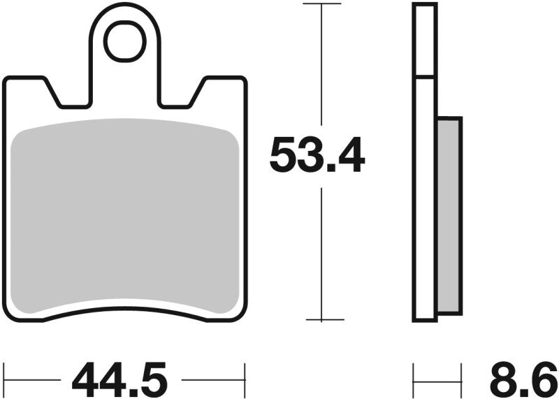 Brembo OE 13-18 Triumph Trophy SE 1200cc Sinter Brake Pad - Front