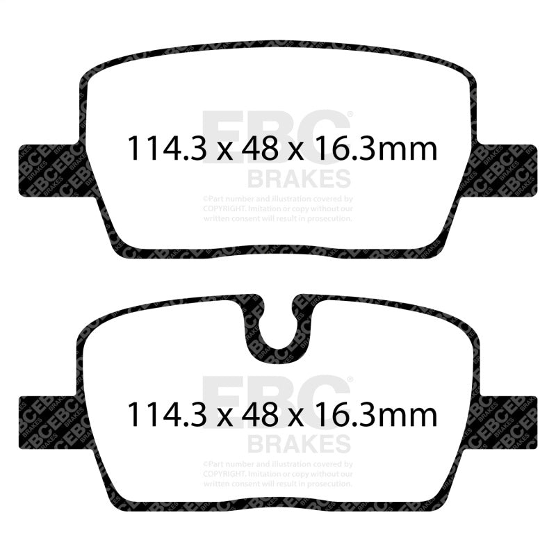 EBC 2020+ Cadillac CT4 Sport 2.0T Redstuff Rear Brake Pads