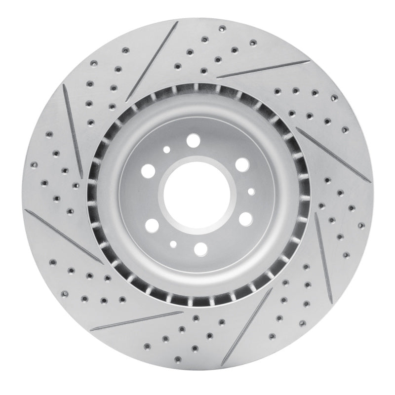 R1 04-11 Cadillac Cts Front Right Drilled & Slotted Geo-Carbon Rotor