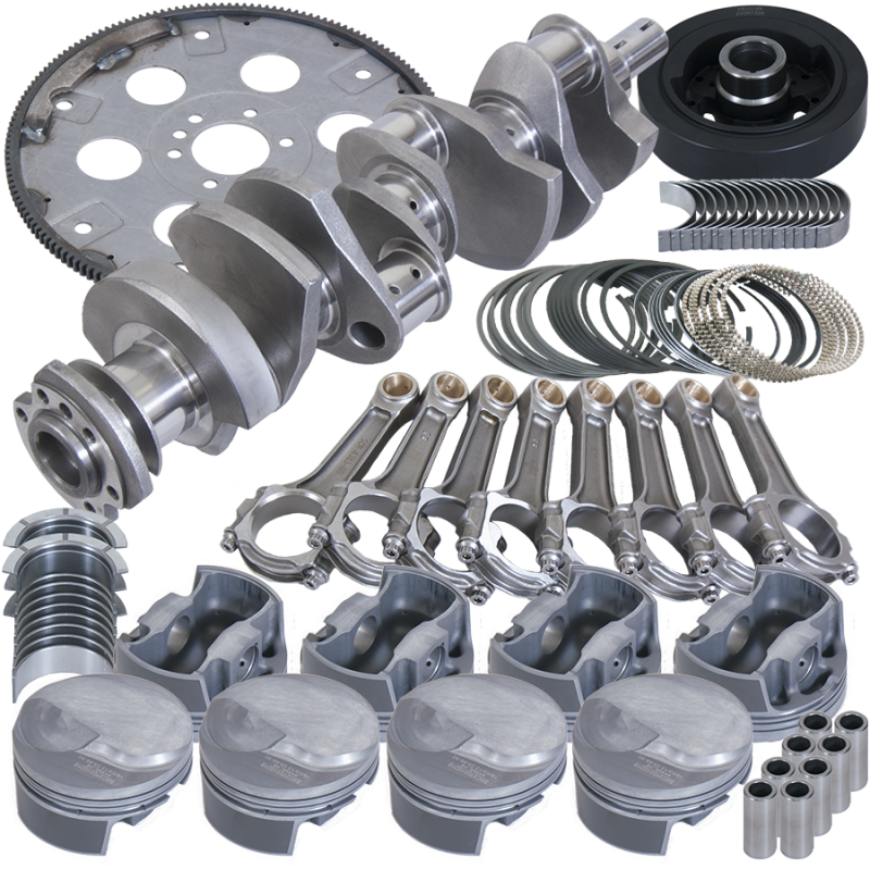 Eagle Chevy 454 4.250in Crank 6.385in I-Beam Rods -3cc Flat Top 4.350in Pistons Balanced Assembly