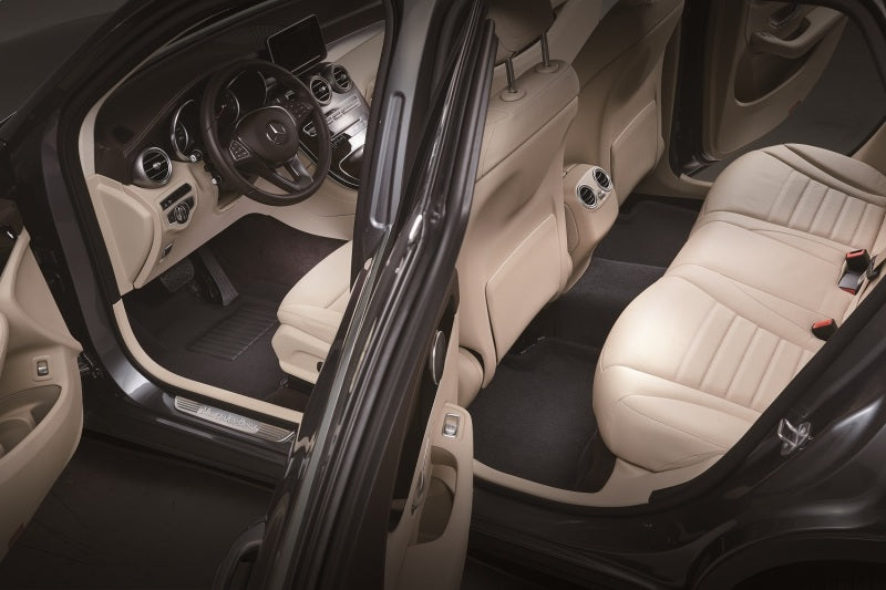 3D MAXpider 21-23 Tesla Model Y 7-Seat Elegant Floor Mat- Black 1St Row 2Nd Row 3Rd Row