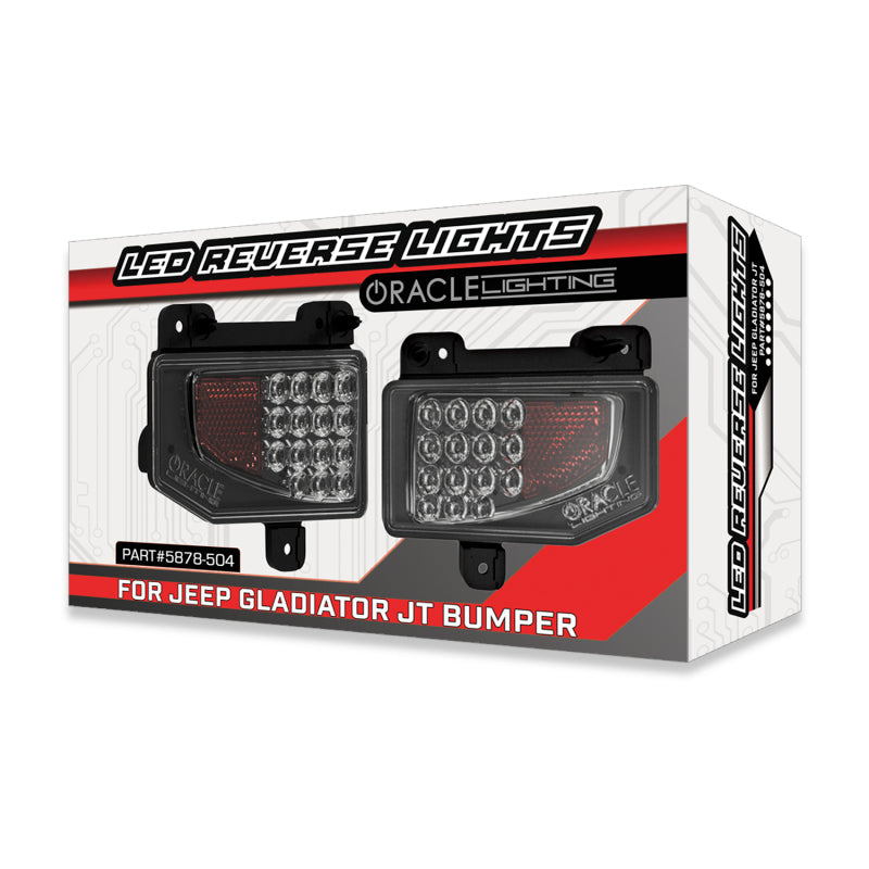 Oracle Jeep Gladiator JT Rear Bumper LED Reverse Lights w/ Plug & Play Harness - 6000K