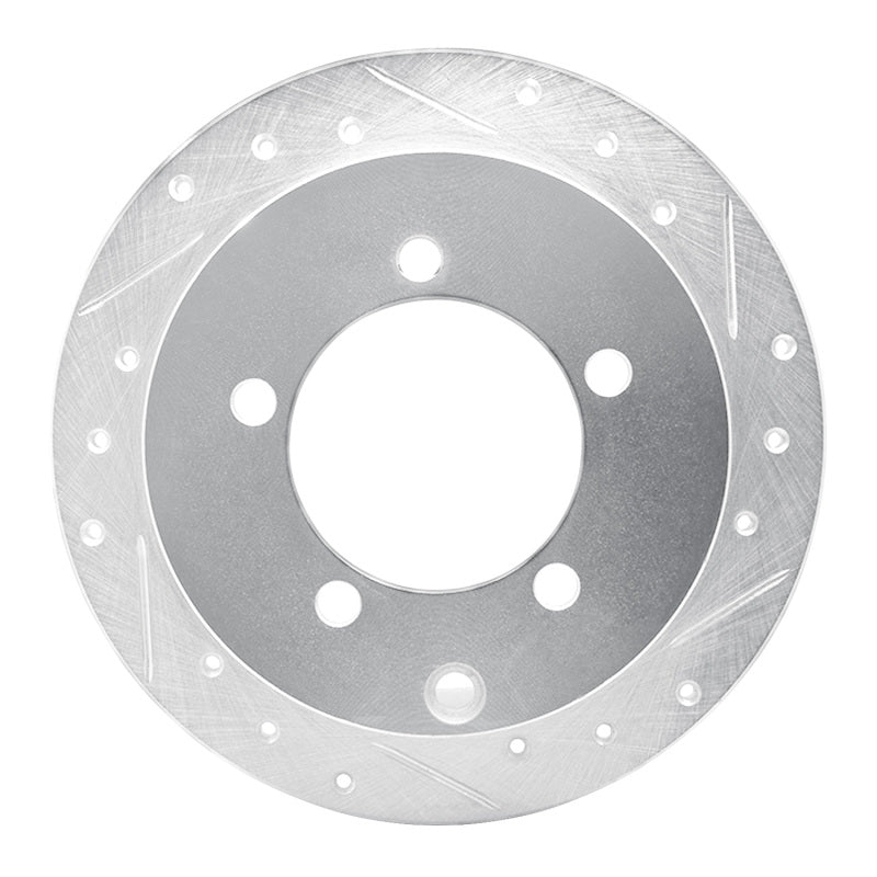 DFC 97-04 Mitsubishi Diamante Rear Right Drilled & Slotted Silver Brake Rotor
