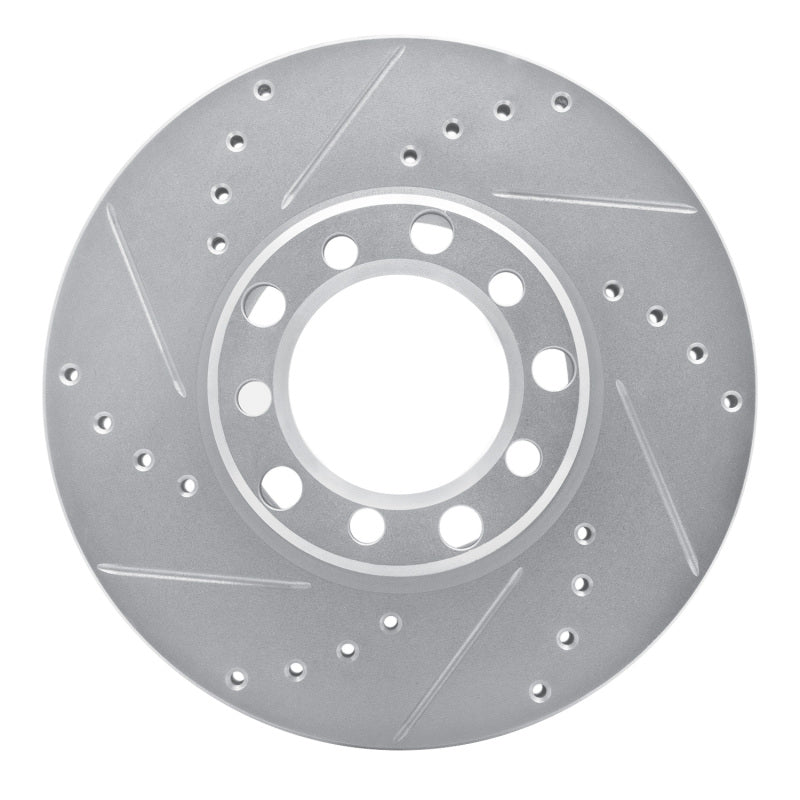 DFC 72-74 Mercedes-Benz 350SL Front Left Drilled & Slotted Silver Brake Rotor