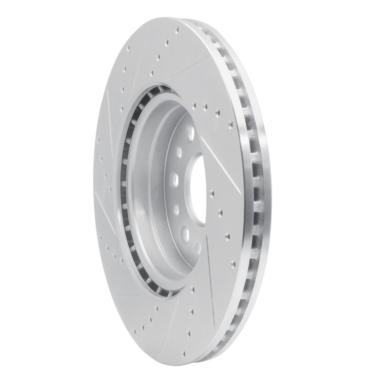 DFC 19-25 Ram 1500 Front Right Drilled & Slotted Silver Brake Rotor