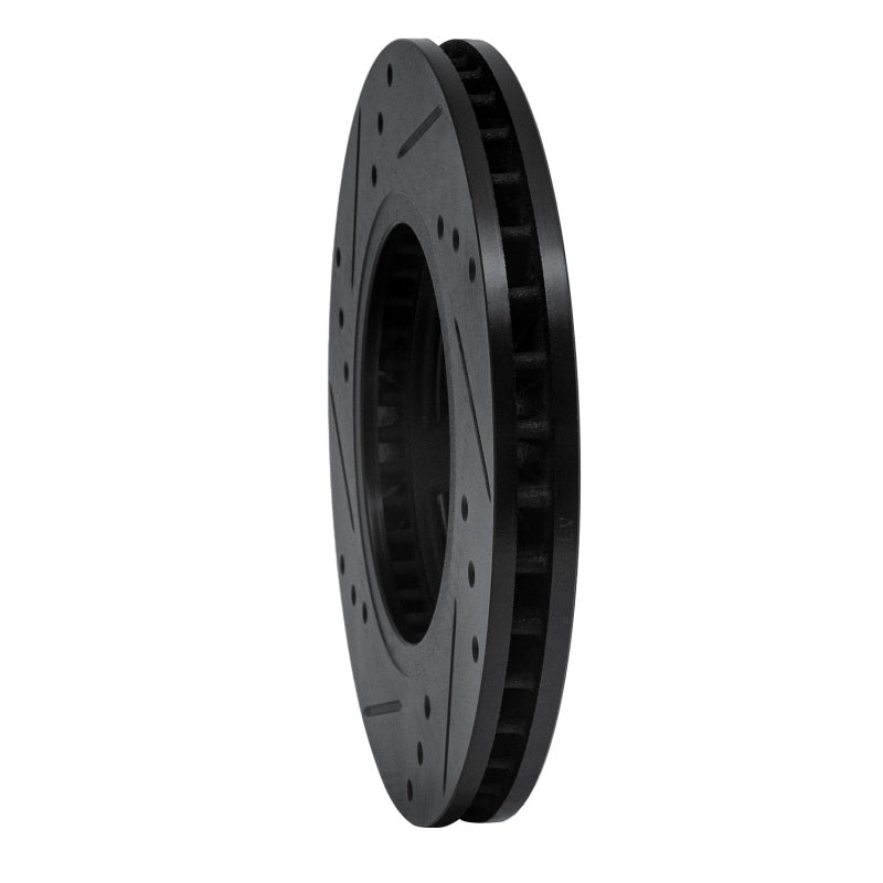 DFC 85-12 Nissan D21 Hardbody Pickup RWD (4 Cyl) Except Heavy Duty Front Right Drill & SlotBlk Rotor