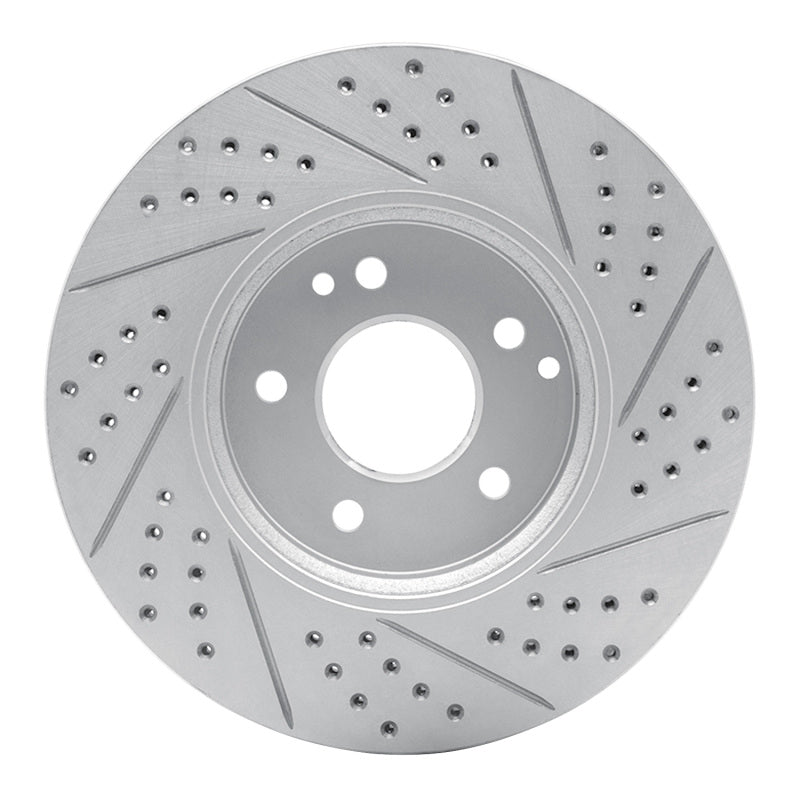 R1 96-11 Chrysler Crossfire Front Left Drilled & Slotted Geo-Carbon Rotor