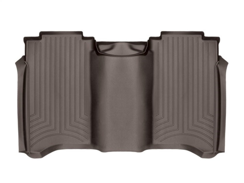 WeatherTech 2017+ Nissan Titan / Titan XD Rear FloorLiner - Cocoa (Crew Cab; Fits Both Vinyl/Carpet)