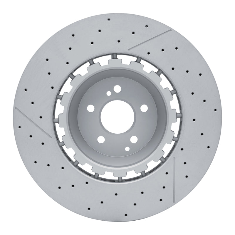 R1 13-25 Mercedes-Benz AMG GT 63 S Front Drilled & Slotted Carbon Alloy GeoMET Rotor
