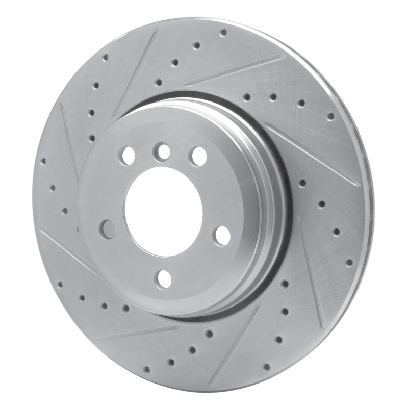 DFC 02-05 BMW 745i Rear Left Drilled & Slotted Silver Brake Rotor