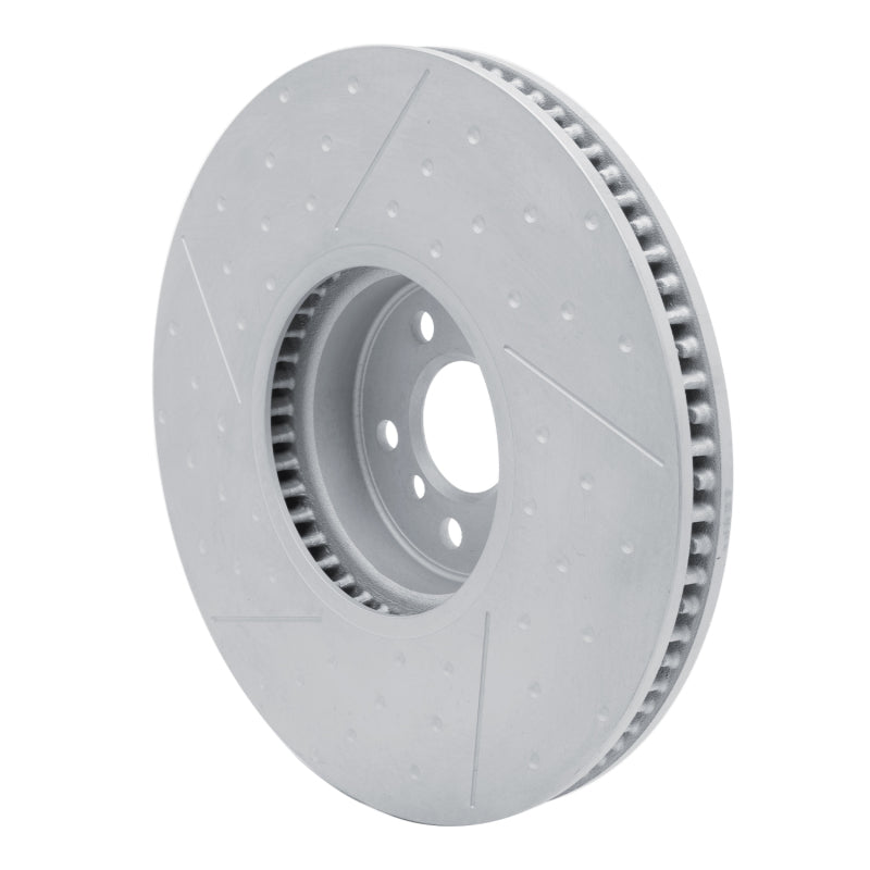 R1 20-25 BMW 430I Right Front Carbon Alloy GeoMET Dimpled & Slotted Rotor