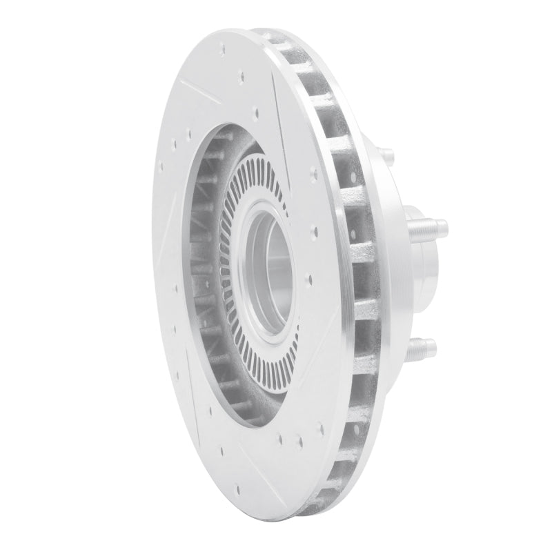 R1 95-97 Ford Ranger (USA/Canada) Front Left Drilled & Slotted Silver Brake Rotor