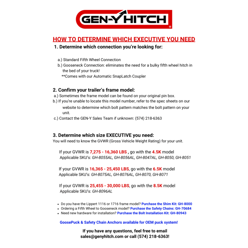 Gen-Y Executive Torsion-Flex 5th Wheel King Pin Box (2.5K-4.5K PW Range 30K Towing)
