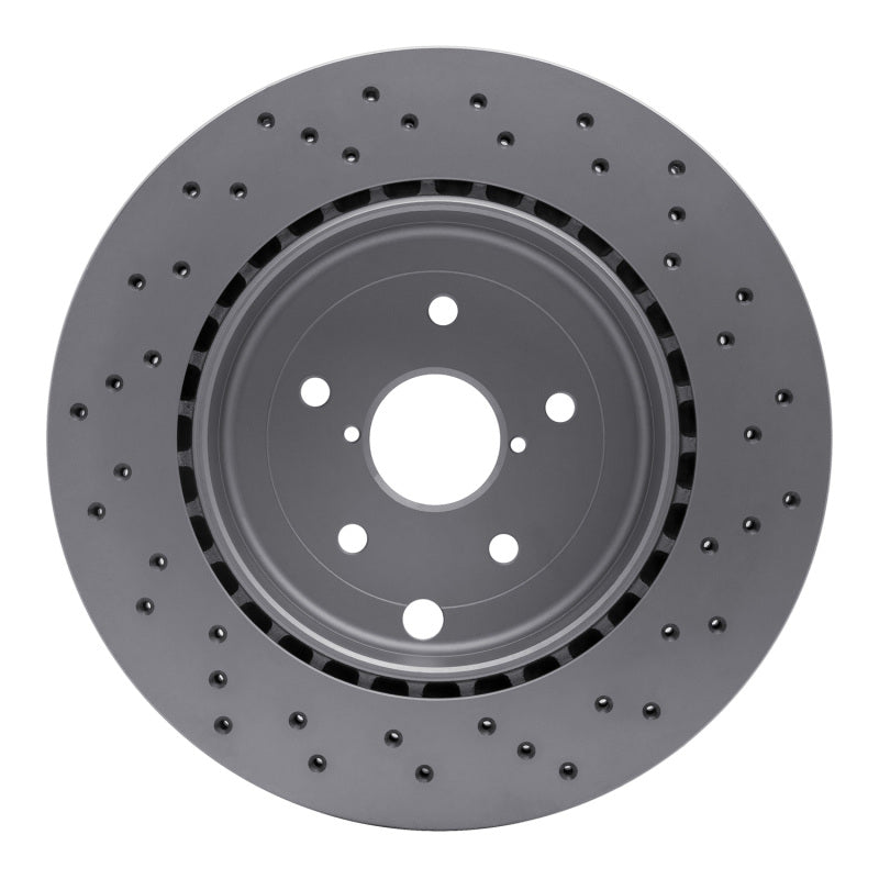 R1 18-25 Subaru WRX STI Rear Drilled Carbon Alloy GeoMET Rotor