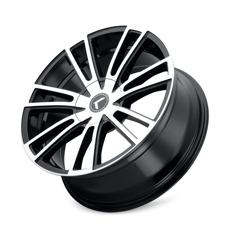 Kraze KR183 Spectra 18x8 / 5x110/127 BP / 40mm Offset / 72.62mm Hub Gloss Black Machined Wheel