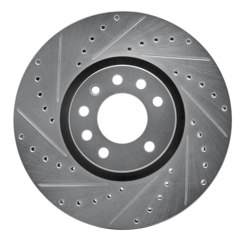 DFC 03-11 Cadillac BLS (Mexico) Front Left Drilled & Slotted Silver Brake Rotor