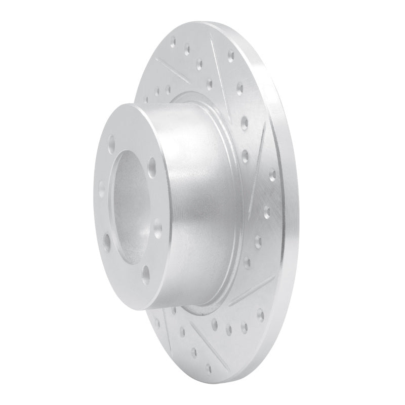 DFC 81-87 Saab 900 Front Right Drilled & Slotted Silver Brake Rotor