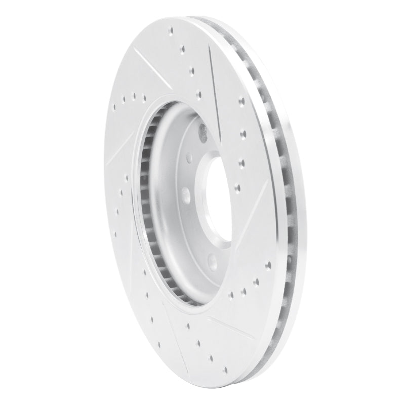 R1 11-25 Buick Encore GX Front Left Drilled & Slotted Silver Brake Rotor
