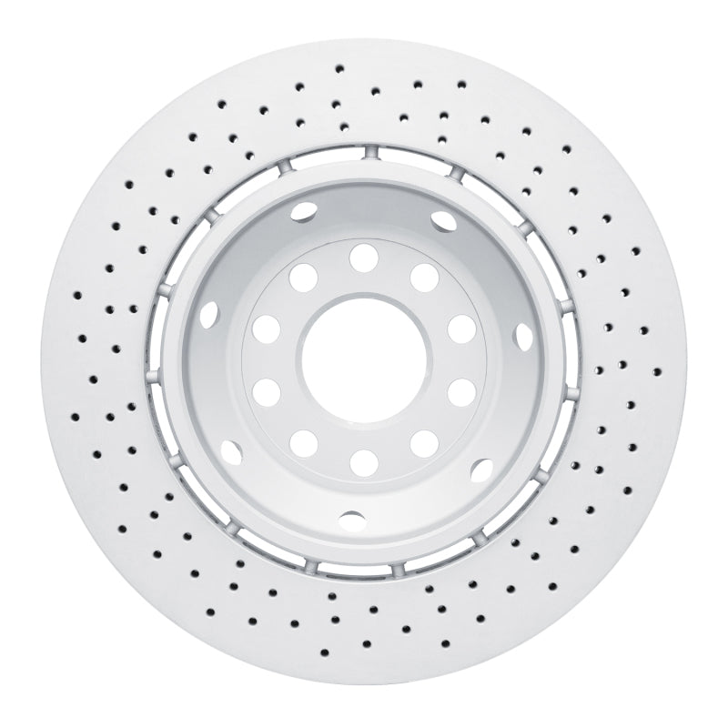 R1 03-04 Audi RS6 Left Rear Drilled Carbon Alloy GeoMET Rotor
