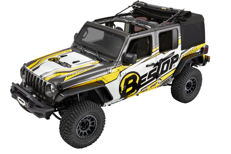 Bestop 18-26 Jeep Wrangler JL 4-Door Supertop Ultra (Premium Black Twill)