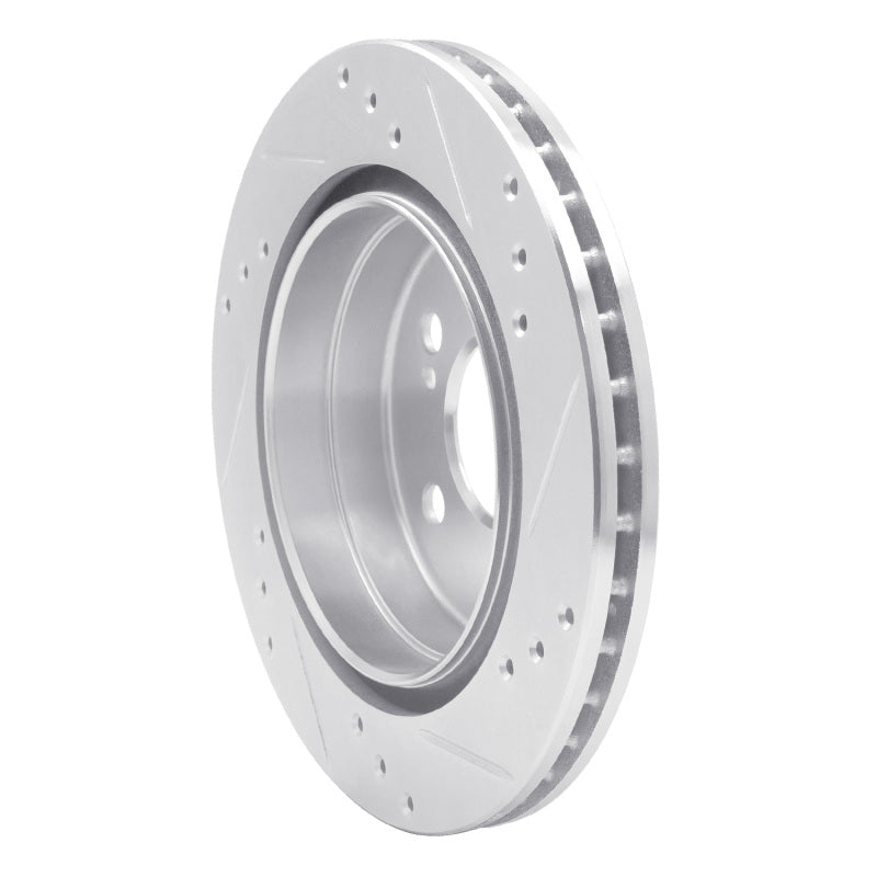 DFC 92-95 Mercedes-Benz E420 Rear Left Drilled & Slotted Silver Brake Rotor