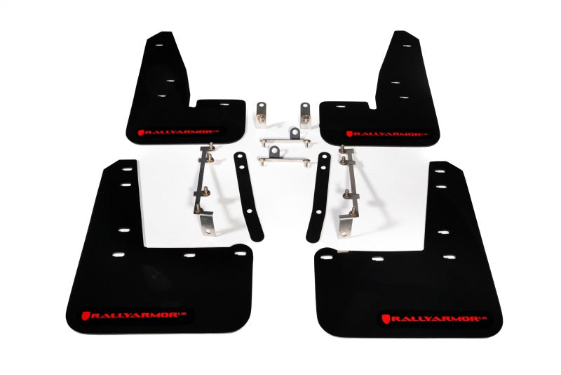 Rally Armor 23-26 Toyota GR Corolla Black UR Mud Flap w/Red Logo